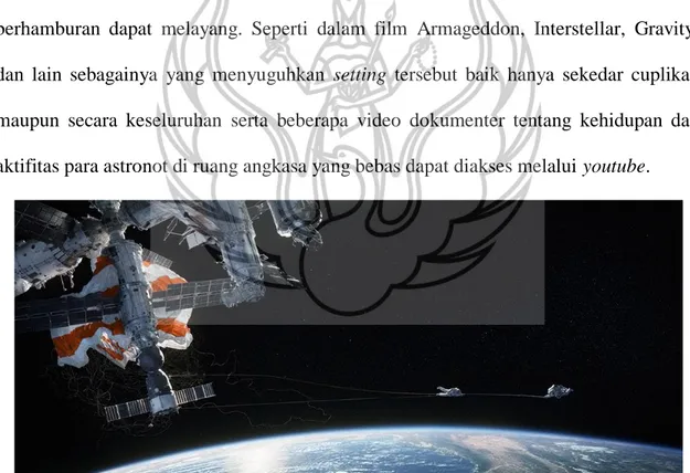 Gambar 1.1 salah satu adegan di film Gravity 