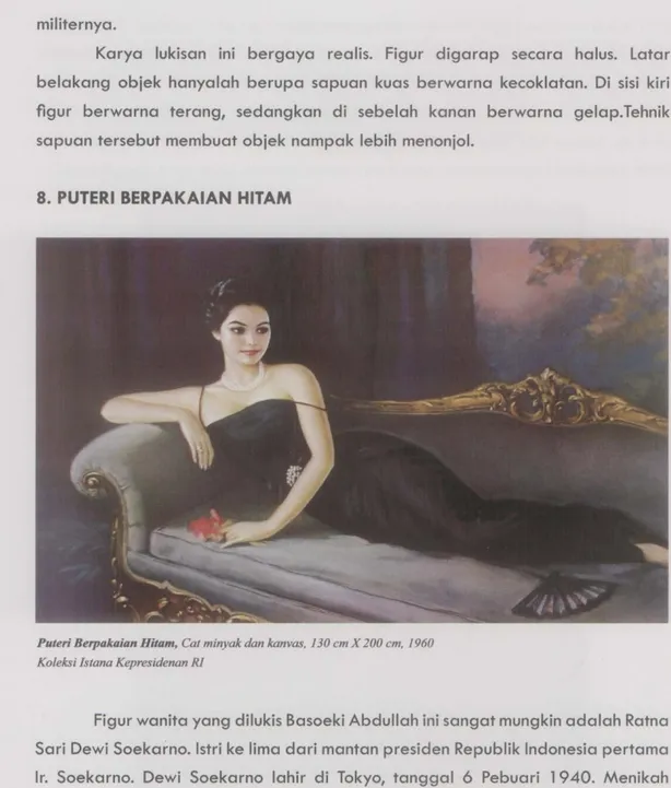Figur wonito yang dilukis Bosoeki Abdullah ini songot mungkin odoloh Rotno  Sari Dewi Soekorno