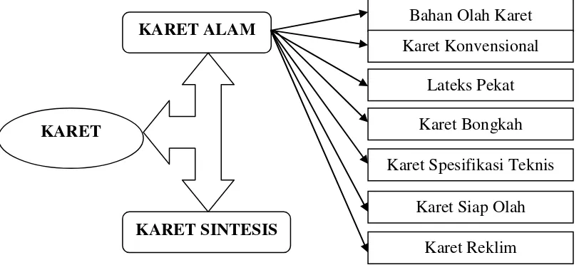 Gambar 2.1 Skema Jenis – jenis Karet 