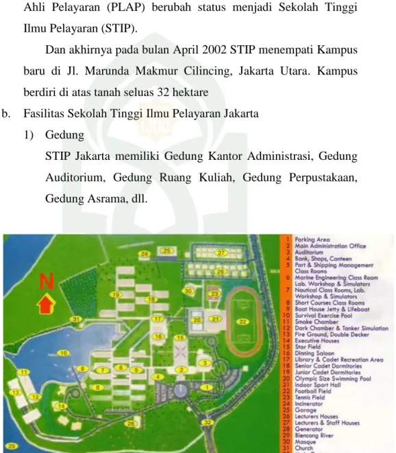 Gambar II.13. Siteplan STIP Jakarta  Sumber :http://www.stipjakarta.ac.id 