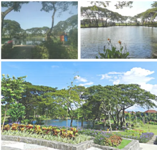 Tabel  1  menunjukkan  macam  fasilitas  pada  kebun  bibit  Wonorejo. Sedangkan Gambar 1 adalah tampilan keindahan  lokasi kebun bibit Wonorejo Surabaya