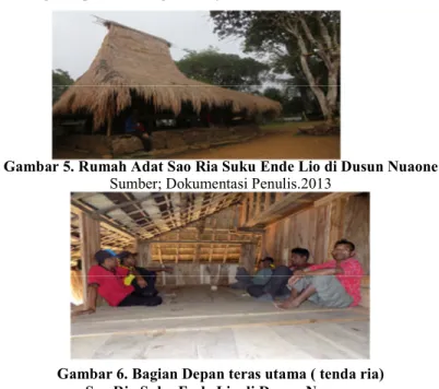 Gambar 5. Rumah Adat Sao Ria Suku Ende Lio di Dusun Nuaone 