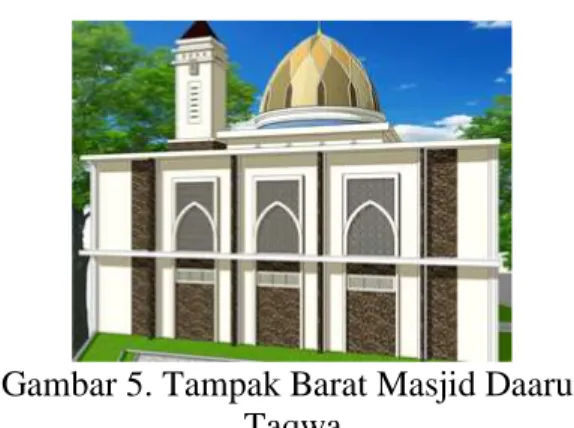 Gambar 5. Tampak Barat Masjid Daarut  Taqwa 