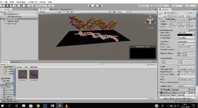 Gambar 4 Pembuatan Augmented Reality model 3D DNA 