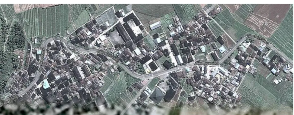 Foto 1.1 Foto satelit desa Tieng ( Sumber : www.google.co.uk , 2013)