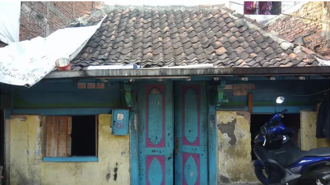 Gambar 3. Bangunan sli yang ada di kampung Malang dengan sentuhan arsitektur Cina 
