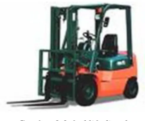 Gambar 2.2 forklift diesel  2.  Forklift Elektrik 