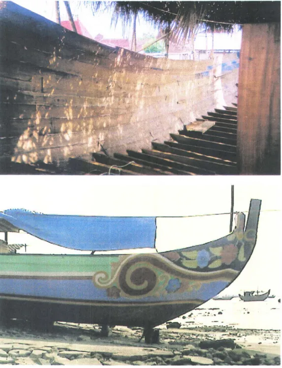Gambar Pembuatan Kapal Kayo di Probolinggo 