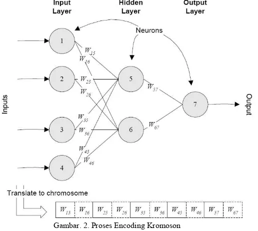 Gambar. 1. Struktur Algoritma Evolving Neural Network 