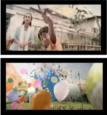 Gambar 1.1.5 Scene iklan sirup Marjan tahun 2014  Sumber: Tangkapan layar oleh Nindya Kartika 