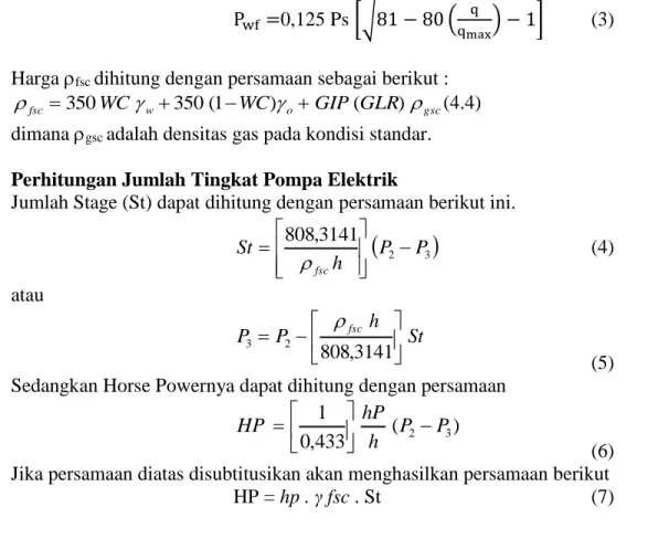 Tabel 1 Data Sumur F-01 Dan Data Pompa 