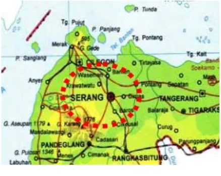 Gambar 4.1 Peta Kabupaten Serang 