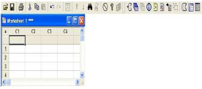 Gambar 5.5 tampilan Lembar kerja worksheet