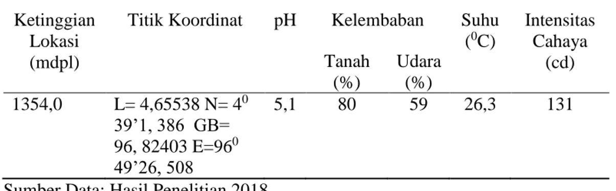 Tabel  4.5  Faktor  Fisik  Lingkungan  Stasiun  III  di  Desa  Paya  Tumpi  Baru  Kecamatan Kebayakan Kabupaten Aceh Tengah
