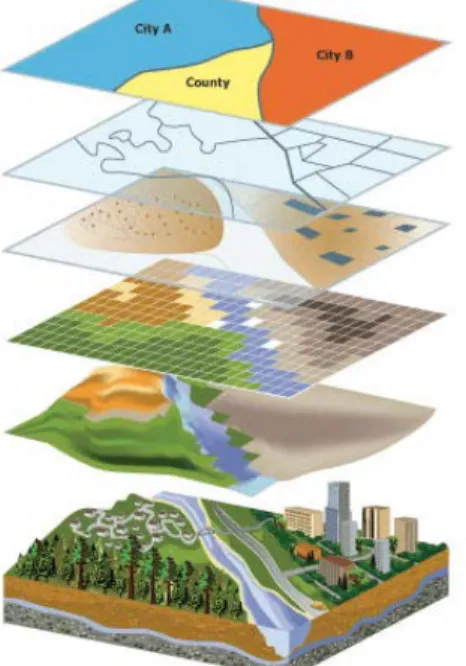 Gambar 1. Skema Spatial Analysis dalam GIS 