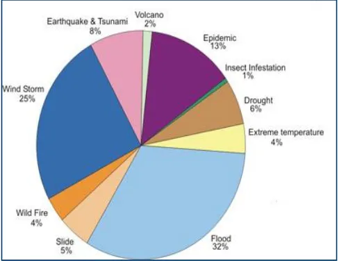 Gambar 3.1 Distribusi Bencana di Dunia 1991-2005 