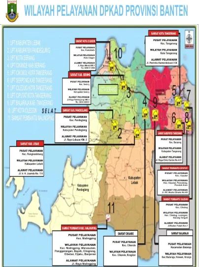 Gambar 4.2: Peta Wilayah Pelayanan DPKAD Provinsi Banten 