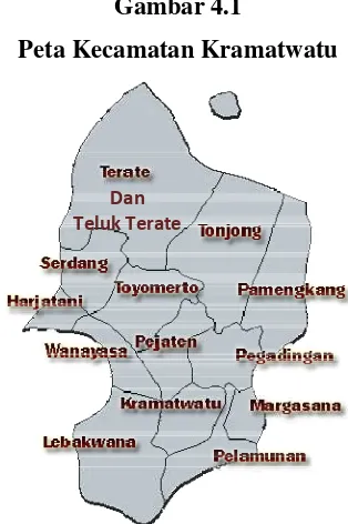 Gambar 4.1 Peta Kecamatan Kramatwatu 