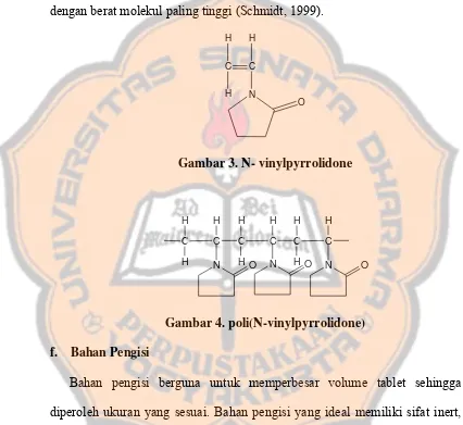 Gambar 3. N- vinylpyrrolidone 