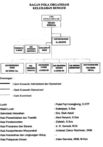 Gambar. 4.1 Struktur Organisasi Kelurahan Bungur 