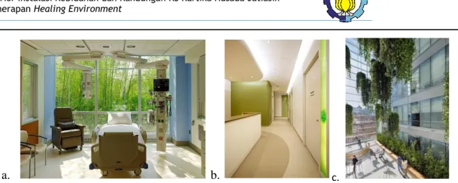 Gambar 2.5 Contoh ruangan instalasi kebidanan dan kandungan bernuansa healing  environment 