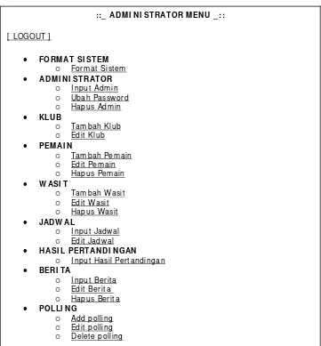 Gambar 3-29. Tampilan menu administrator 