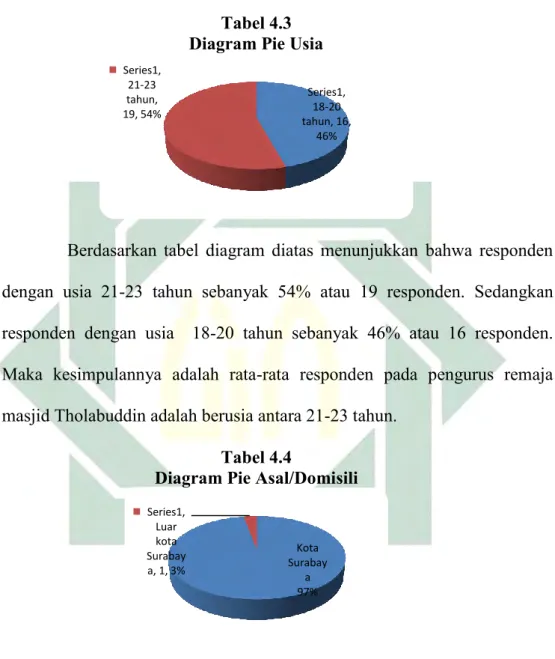 Tabel 4.3  Diagram Pie Usia 