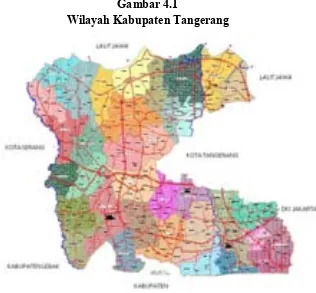 Gambar 4.1 Wilayah Kabupaten Tangerang 
