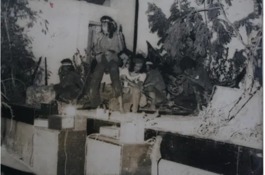 Gambar 3. Pementaran Achmad Dharsyaf Pabottingi “Korban Revolusi”  (Dokumentasi Dharsyaf, 1972) 