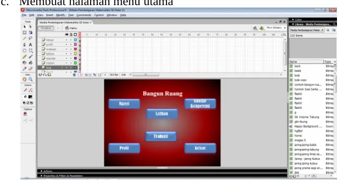 Gambar 4.9 Halaman Menu Utama