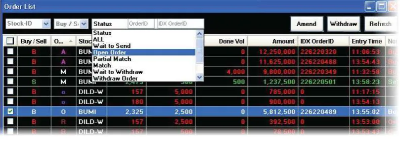 Figure 3 Check Order status 