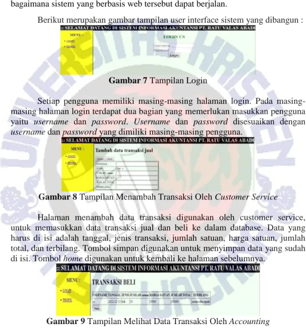 Gambar 7 Tampilan Login 