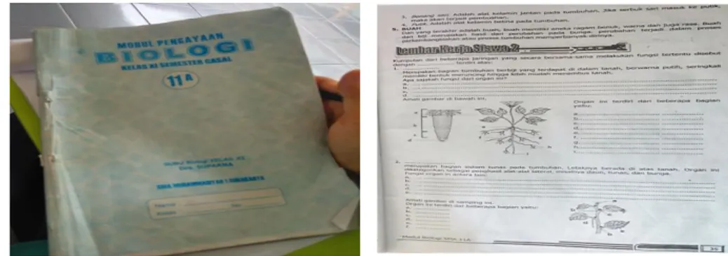 Gambar 2.  Petunjuk Praktikum (LKS) Biologi kelas XI di SMA Muhammadiyah 1   Surakarta 