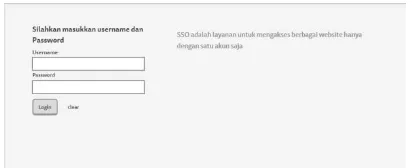 Gambar 3.4 Gambar rancangan tampilan halaman login SSO Server. 