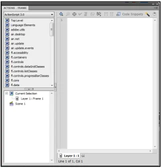 Gambar. 2.8 Jendela ActionScript