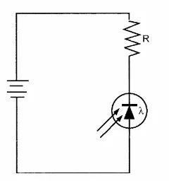 Gambar 2.8 Rangkaian dasar photodiode 