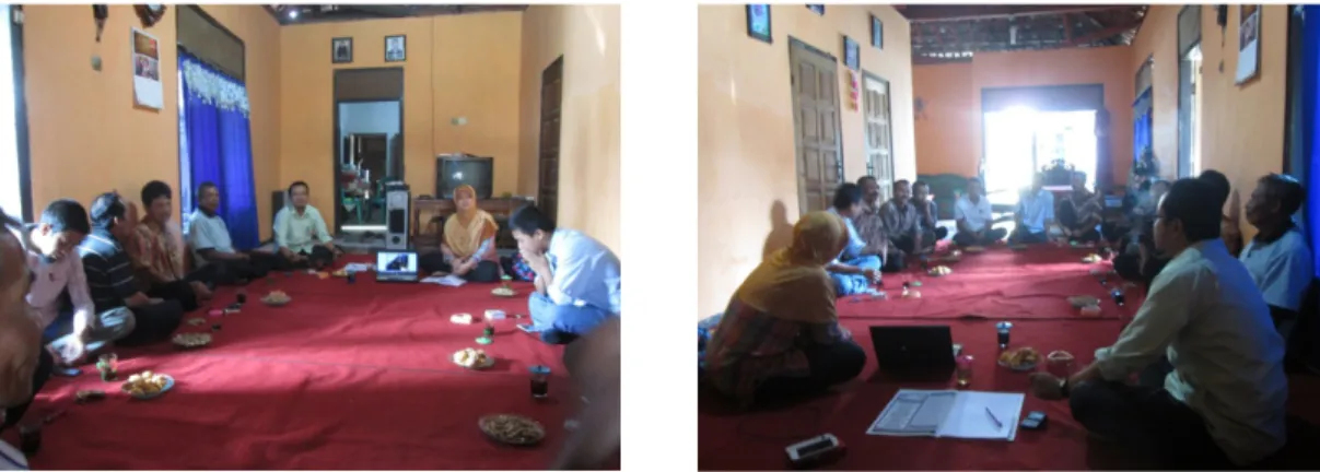 Gambar 2. Pembentukan pengurus kelompok budidaya cacing di wilayah                                      kecamatan Pudak
