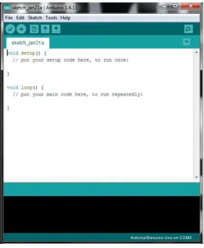 Gambar 2.11 Tampilan Arduino IDE 