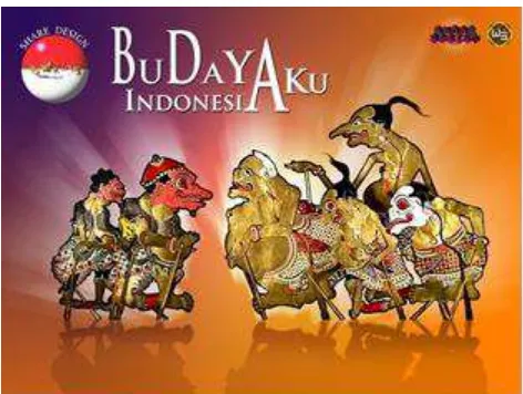 Gambar 1.  Wayang sebagai budaya lokal Indonesia 