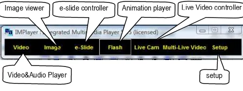 Fig 6: Screenshot of IM-Player’s main menu. 