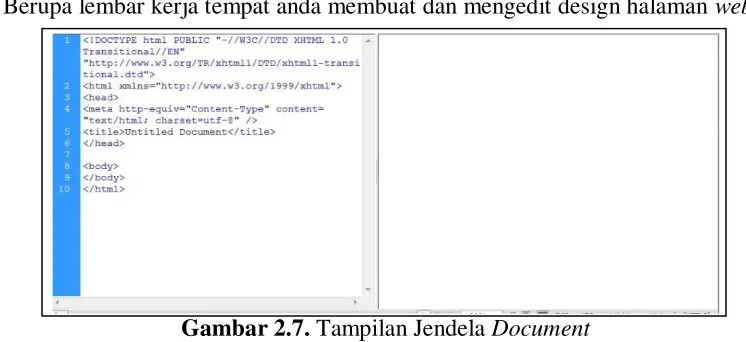 Gambar 2.6. Tampilan Toolbar Coding 