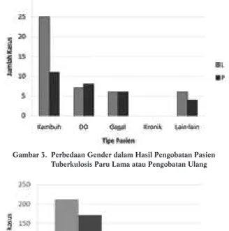 Gambar 2.  Perbedaan Gender dalam Diagnosis Pasien Tuberkulosis Paru 