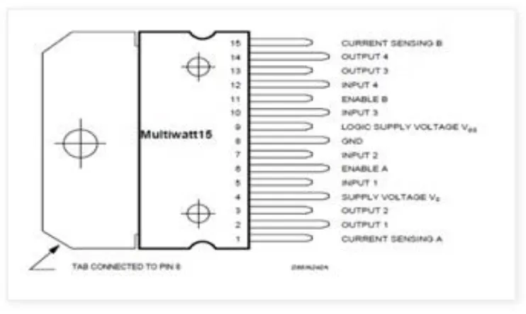 Gambar 2.10 IC Driver motor L298 
