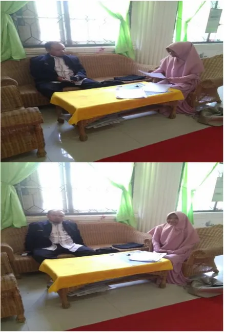 Foto 6 : Wawancara dengan Wakil Ketua UP3AI Unsyiah