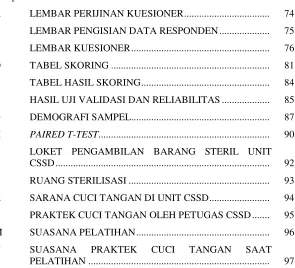 TABEL SKORING ...............................................................  