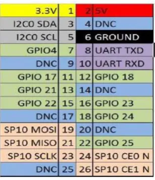Gambar 2.10 Konfigurasi pin pada Raspberry Pi 