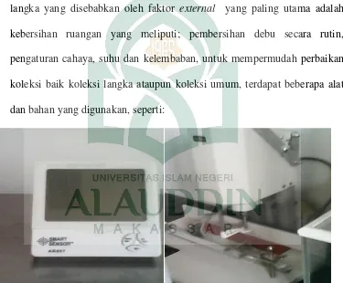 Gambar 1.1 Thermohygrometer        Gambar 1.2 Alat Pelubang Kertas 