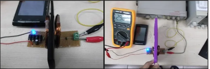 Figure 6. Experiment has been test using obstacle types of plastics (Handphone casing and Tupperware)  