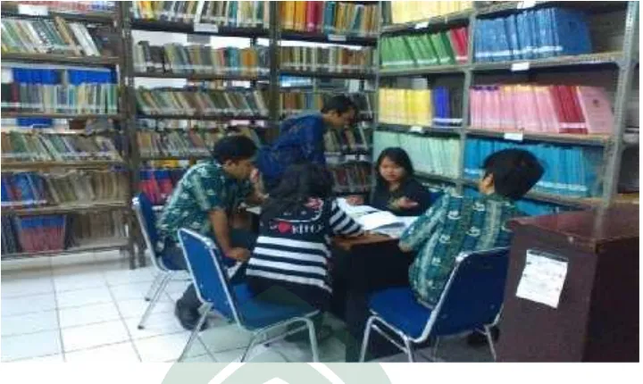 Gambar 3.Kondisi Ruangan Baca Universitas Fajar Makassar