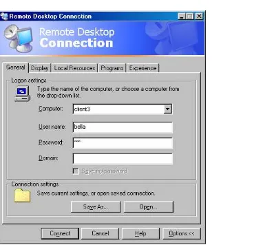 Gambar 8.33 Desktop Terminal Services 